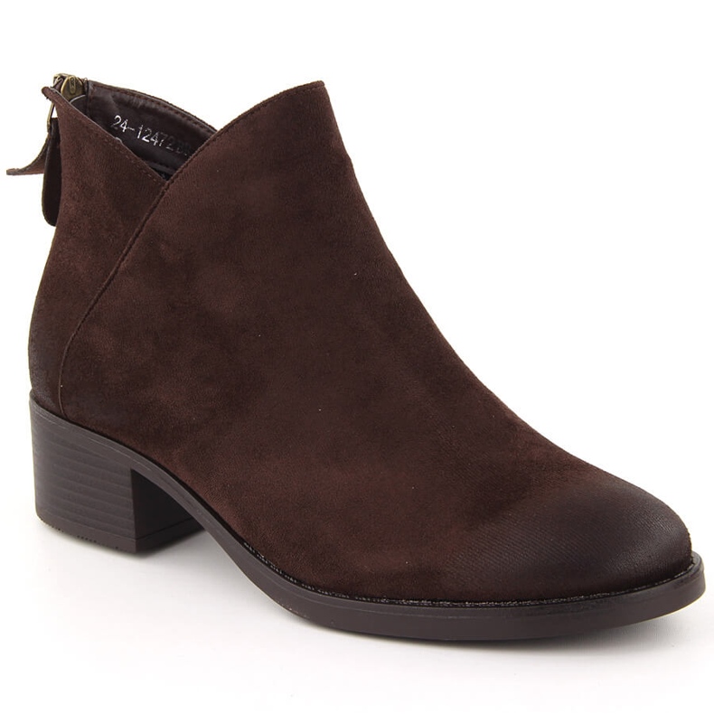 Női barna szigetelt bokacsizma Potocki 12472