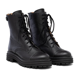 Női fekete bőrtáskák Butdam WOR1