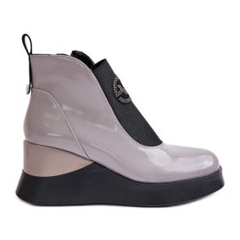 Szabadalmazott ékcsizma, szigetelt Vinceza 66703, szürke