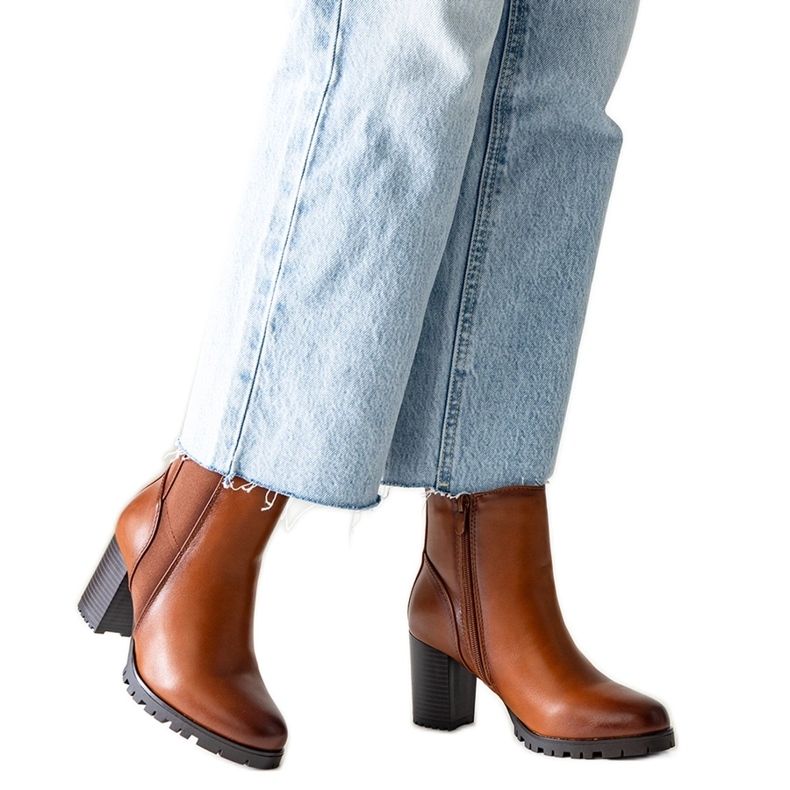 Barna bokacsizma Zinah öko bőrből