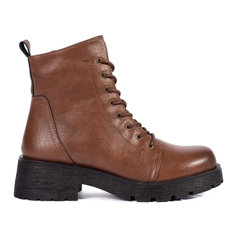 Sergio Leone barna bőrcsizma vastag talppal