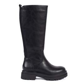 Fekete női csizma Sergio Leone-tól