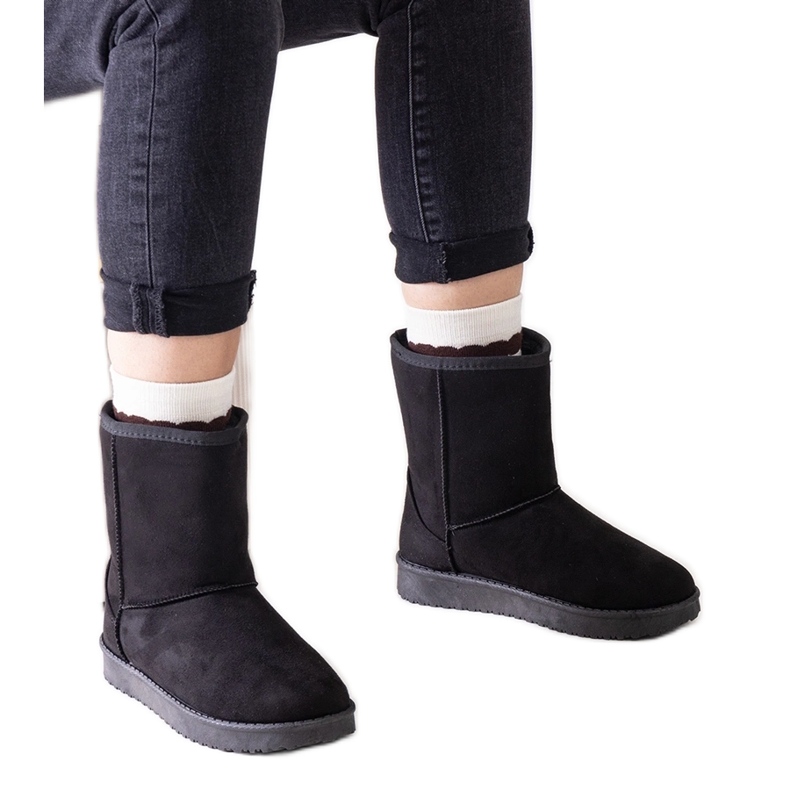 Fekete szigetelt klasszikus Libero hócsizma Fekete szigetelt klasszikus Libero hócsizma