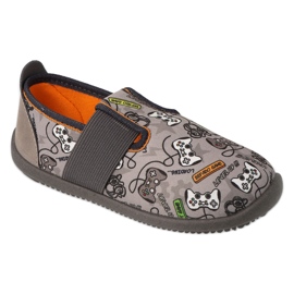 Befado gyerekpapucs, rugalmas alsó, 901X021, szürke