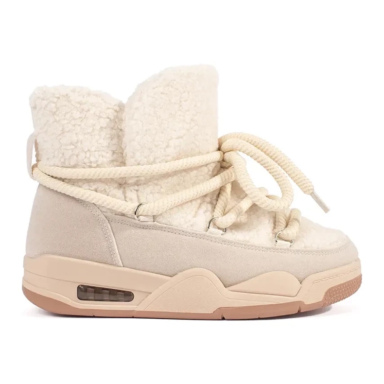 Seastar Bézs színű női hócsizma vastag talppal Seastar Bézs színű női hócsizma vastag talppal