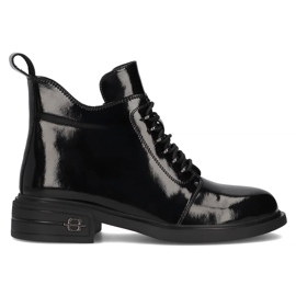 Filippo DBT6318/24 Bk bőrcsizma, fekete Filippo DBT6318/24 Bk bőrcsizma, fekete