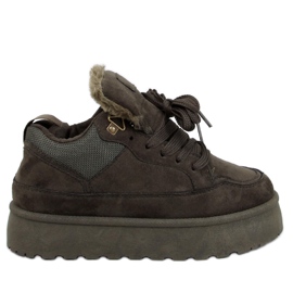 Skinner Green szigetelt platform tornacipő zöld