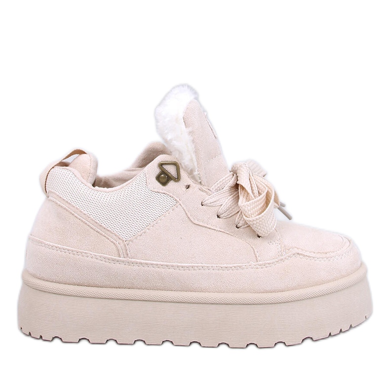 Skinner Beige szigetelt platform tornacipő bézs