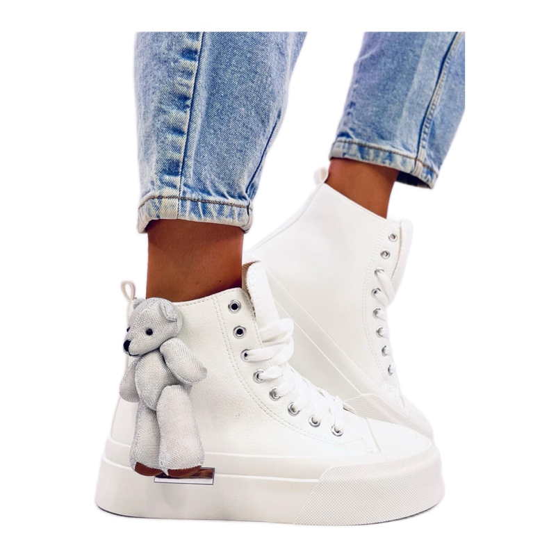 Rooks Fehér mackós tornacipő - Inello