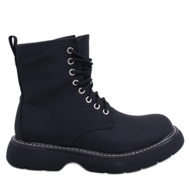 Fekete fűzős csizma Fekete fűzős csizma