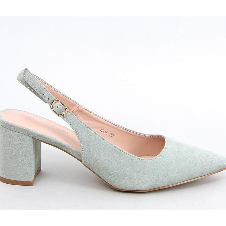 Nyitott Heel Pumps Green zöld