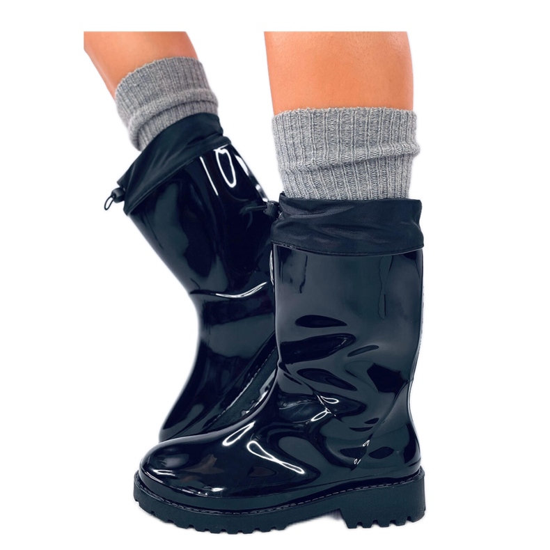 Festett galósok fekete mandzsettával