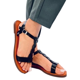 Női lapos szandál Fekete Női lapos szandál Fekete