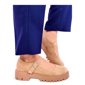 Holmess Khaki pántos platformbalett lakások - Inello bézs Holmess Khaki pántos platformbalett lakások - Inello bézs