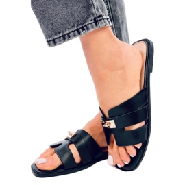 Daudi Fekete női flip-flop szandál - Inello