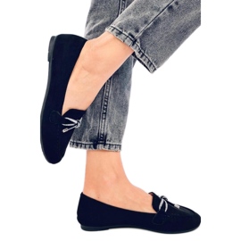 Marsoin Fekete velúr mokaszinok - Inello Marsoin Fekete velúr mokaszinok - Inello