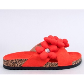 Sandal Cork papucs párnavirággal Charss Orange - Inello narancssárga