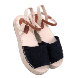 Boho Ingram Fekete espadrill szandál - Inello
