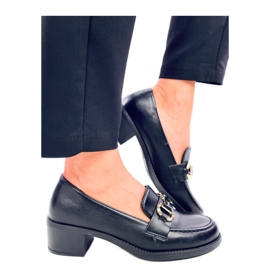 Rabier Black széles sarkú pumpák - Inello fekete