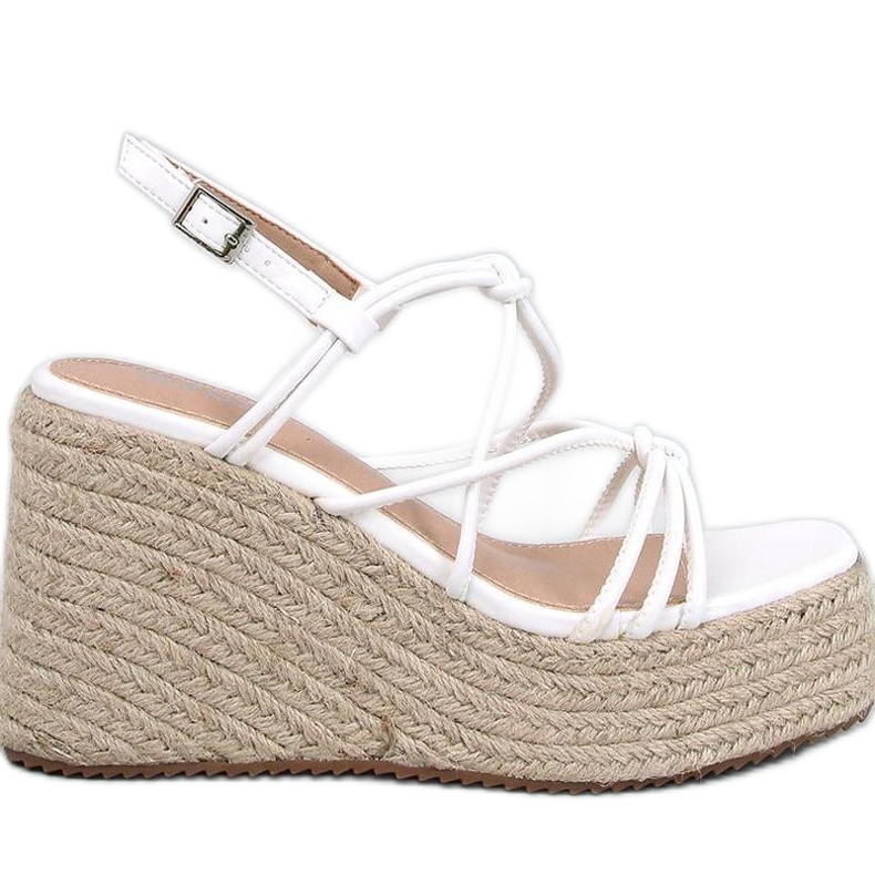 Pascai White Wedge espadrill szandál - Inello fehér