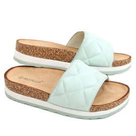 Szandál Parafa Flip-Flops menta LS017 zöld - Inello