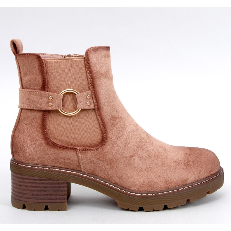 Airon Khaki alacsony sarkú Chelsea csizma - Inello barna