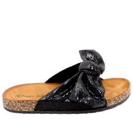 Sandal Cork papucs masnival Amur Black - Inello fekete