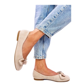 Cranny Beige arany mackó balett lakások - Inello bézs