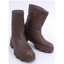 Bunton Army Green egyenes szabású bokacsizma - Inello barna