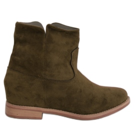 Zöld Rejtett Wedge Boots NC981 Green - Inello