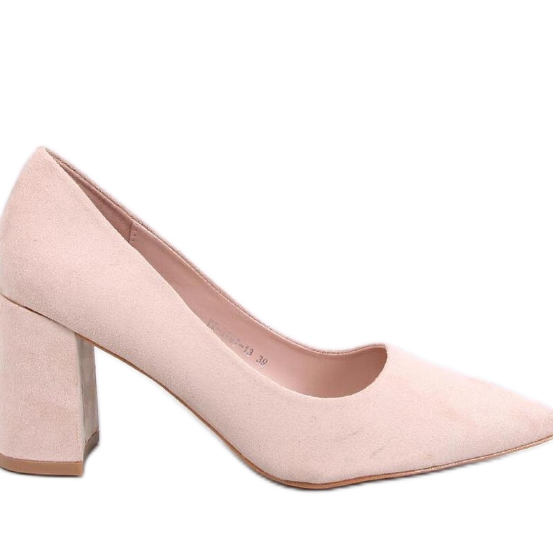 Clairay Beige széles sarkú pumpák - Inello bézs