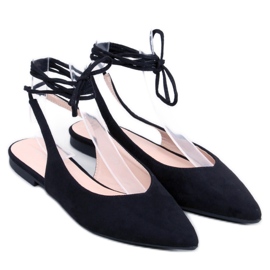 Dentoni Fekete fűzős balettlapok - Inello