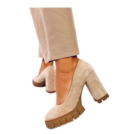 Angela Khaki magassarkú és platformpumpák - Inello zöld Angela Khaki magassarkú és platformpumpák - Inello zöld