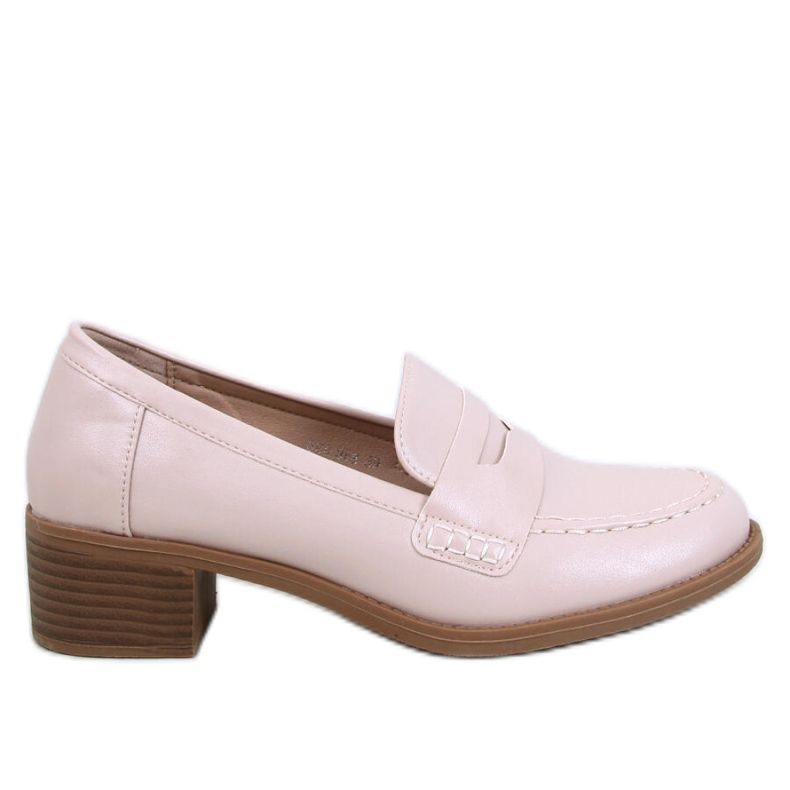 Sylvai Beige széles sarkú pumpák - Inello bézs