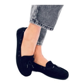 Wards Fekete velúr mokaszin - Inello