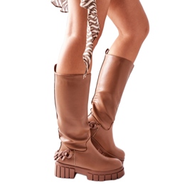 Step in style Modell Teardown LQ-21 Barna csizma - Lépj stílusosan bézs