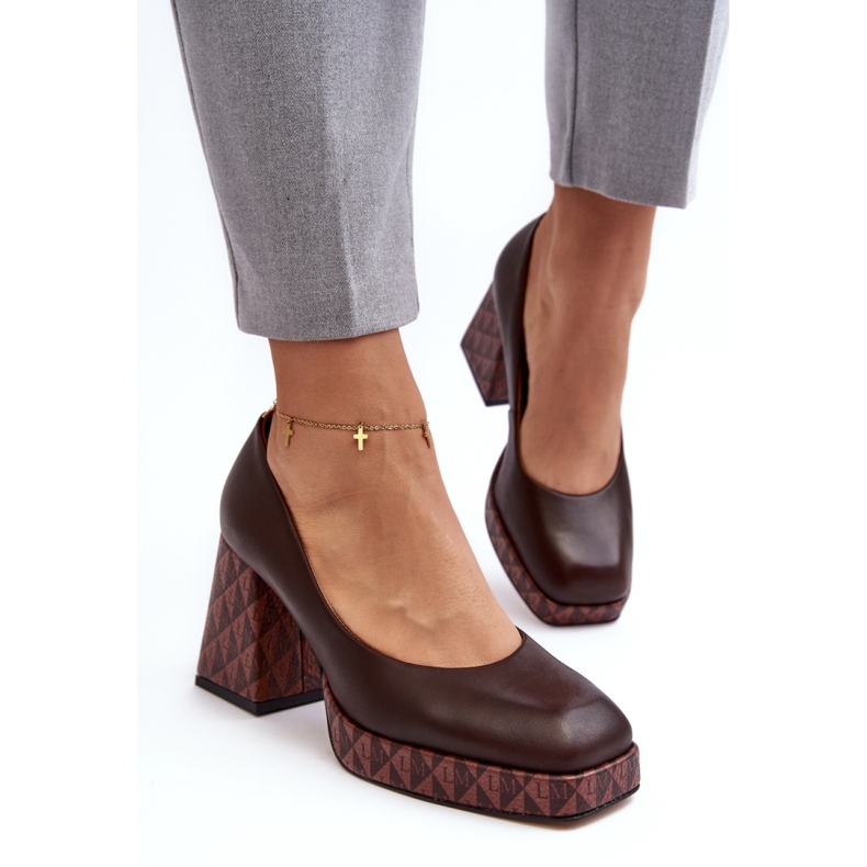 Step in style Szivattyúk Modell Laura Messi 259/236-820 Brown - Lépj stílusosan barna