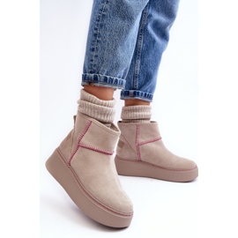 Step in style Hócsizma Maciejka 06257-22 Light Beige modell - Lépjen stílusosan bézs