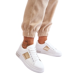 Step in style Sportcipő Model Follow Me 2256 fehér/arany - Lépj stílusosan