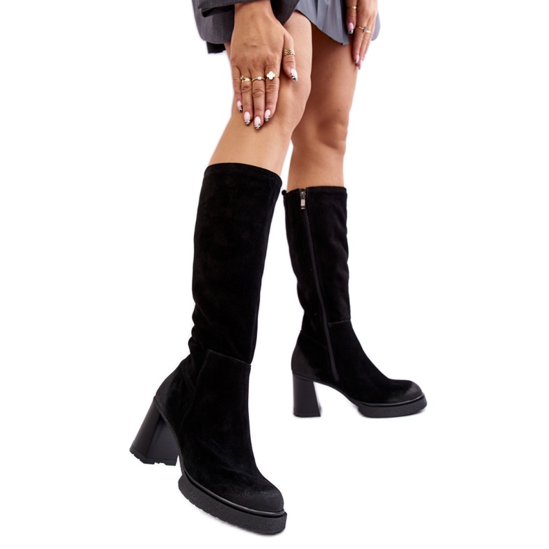 Step in style Csizma Modell Lemar Ceraxa 70133 Black Suede - Lépjen stílusosan fekete