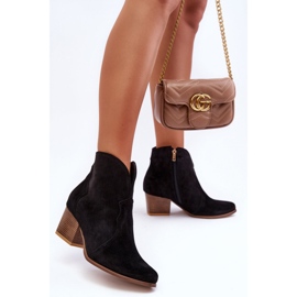 Step in style Cowboy csizma Model Lewski EV28 Black Velour - Lépj stílusosan fekete