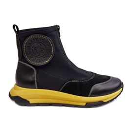 Maciejka Fekete női bokacsizma