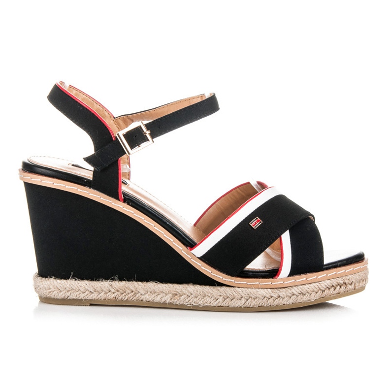 Vices Női szandál magassarkúban fekete