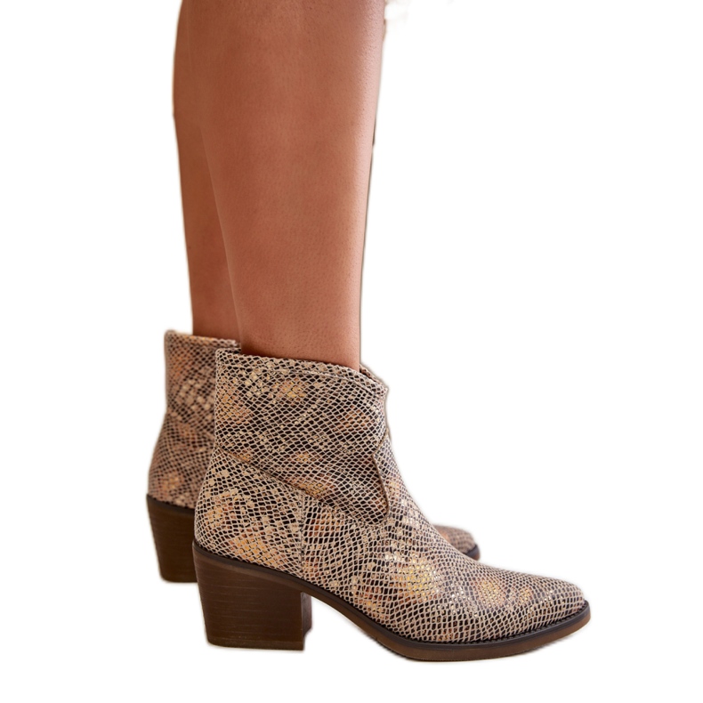 Női Gold Snake cowboy csizma sokszínű