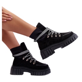 Step in style Bokacsizma Modell Acorn 88-65 Black Suede - Stílusosan fekete