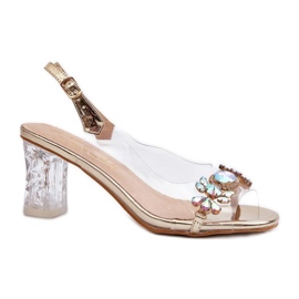 Step in style Da MR38-444 arany szandál - Lépjen stílusosan sárga