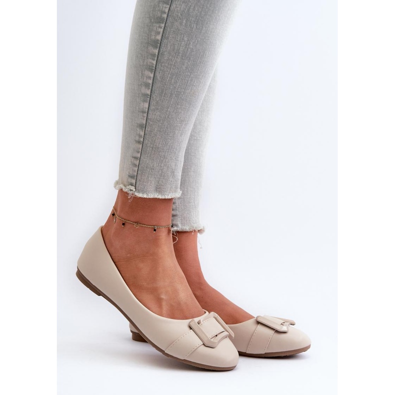 Step in style Balerina cipő Cadwenla 9988-69 Light Beige modell - Lépj stílusosan bézs