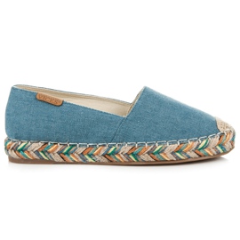 Vices Felcsúsztatható espadrillák a platformon kék
