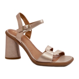 Step in style Maciejka 06029-25 arany szandál - Lépjen stílusosan sárga