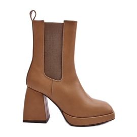 Step in style Boots Model Stelares 5892 Brown - Lépjen stílusosan barna